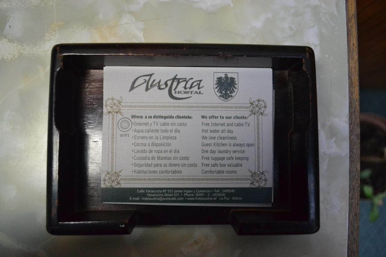 Hostal Austria La Paz Eksteriør bilde